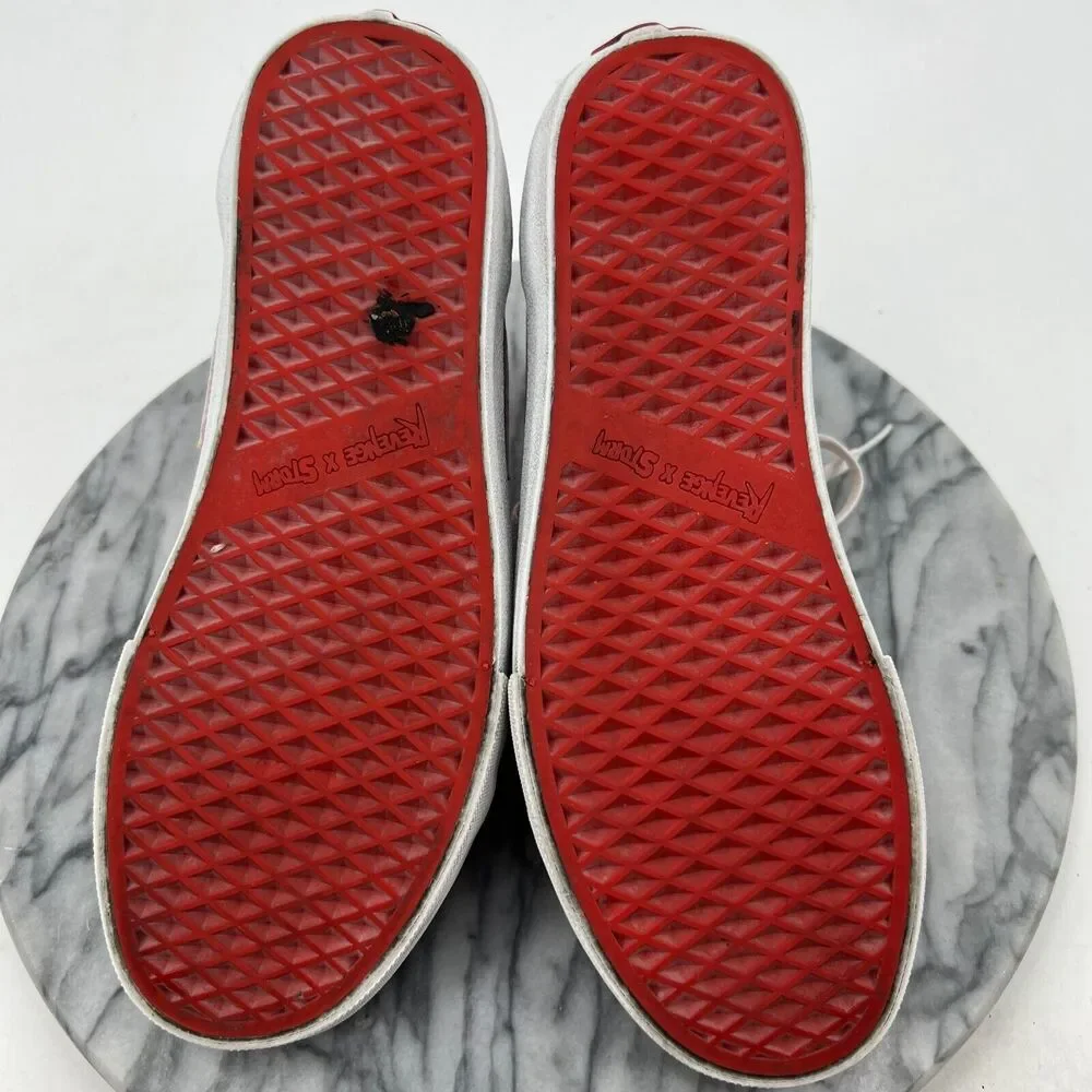 Revenge X Storm Ian Connor Sneakers Mens 7.5 Red Flame Low Top Comfort *READ